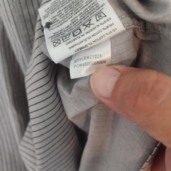 Fox Racing Shirt Mens XL Gray Stripes Button Down Short Sleeve Lightweight Moto - Picture 9 of 13